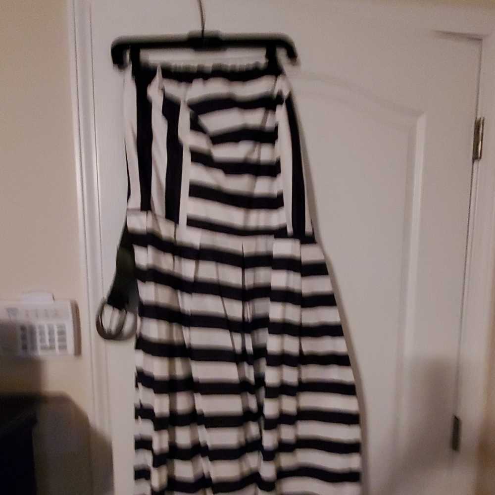 Dress black and white